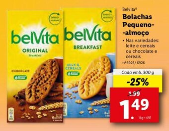 Lidl Belvita Bolachas Pequeno-almoço 300g promoção