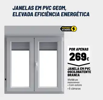 Brico Depôt JANELA EM PVC OSCILOBATENTE BRANCA promoção