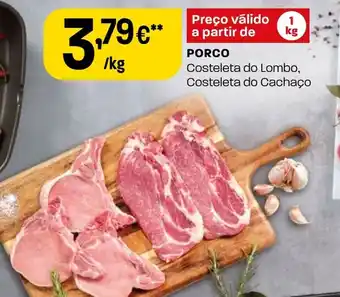 Intermarché PORCO Costeleta do Lombo, Costeleta do Cachaço promoção