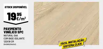 Brico Depôt PAVIMENTO VINÍLICO SPC promoção