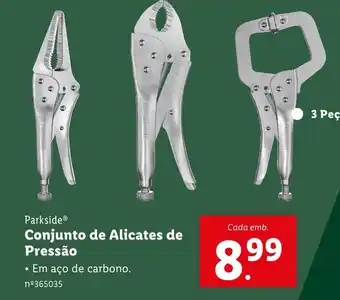 Lidl Parkside Conjunto de Alicates de Pressão promoção