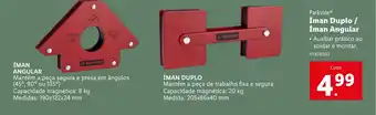 Lidl Parkside Íman Duplo / Íman Angular Auxiliar prático ao soldar e montar. promoção