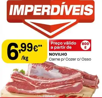 Intermarché NOVILHO Carne p/ Cozer c/ Osso promoção
