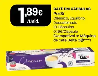 Intermarché CAFÉ EM CÁPSULAS PorSi promoção