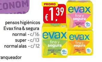 pensos higiénicos Evax fina & segura