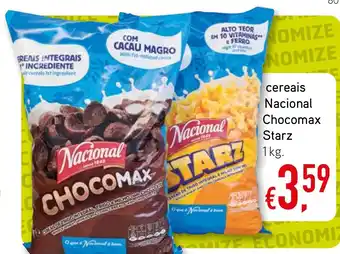 Bolama cereais Nacional Chocomax Starz 1kg. promoção