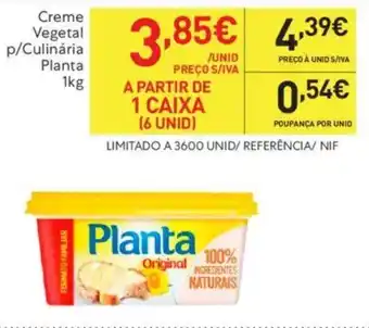 Recheio Creme Vegetal p/Culinária Planta 1kg promoção