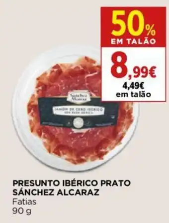 El Corte Inglés PRESUNTO IBÉRICO PRATO SÁNCHEZ ALCARAZ Fatias 90 g promoção