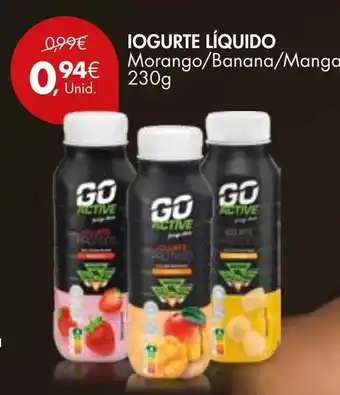 Pingo Doce IOGURTE LÍQUIDO Morango/Banana/Manga 230g promoção