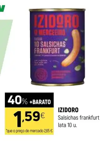 Coviran IZIDORO Salsichas frankfurt lata 10 u. promoção