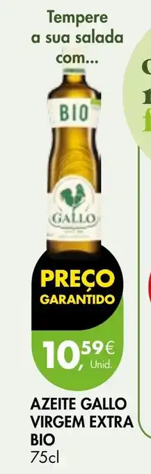 Pingo Doce AZEITE GALLO VIRGEM EXTRA BIO 75cl promoção
