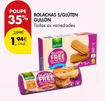 Pingo Doce BOLACHAS S/GLÚTEN GULLÓN Todas as variedades promoção
