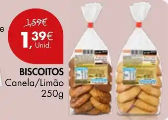 Pingo Doce BISCOITOS Canela/Limão 250g promoção