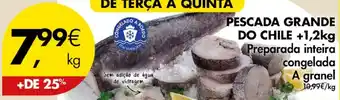 Pingo Doce PESCADA GRANDE DO CHILE +1,2kg promoção