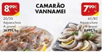 Pingo Doce CAMARÃO VANNAMEI 20/30 Aquacultura promoção