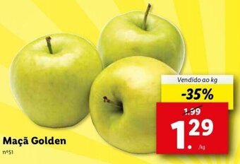 Lidl Maçã Golden promoção
