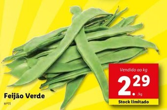 Lidl Feijão Verde promoção