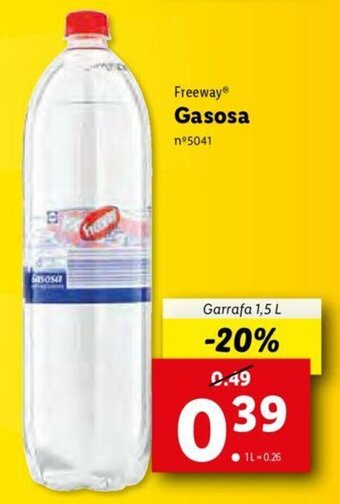 Lidl Freeway Gasosa 1,5L promoção
