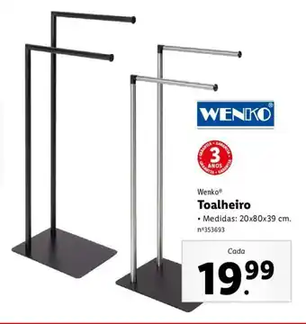 Lidl Wenko Toalheiro 20x80x39cm promoção