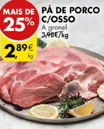 Pingo Doce PÁ DE PORCO C/OSSO A granel promoção