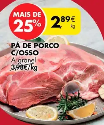 Pingo Doce PÁ DE PORCO C/OSSO a granel kg promoção
