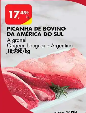 Pingo Doce PICANHA DE BOVINO DA AMÉRICA DO SUL A granel promoção