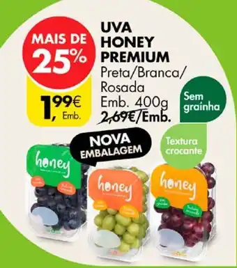 Pingo Doce UVA HONEY PREMIUM EMB. 400g promoção