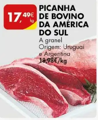 PICANHA DE BOVINO DA AMÉRICA DO SUL A granel Origem: Uruguai e Argentina