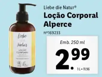 Lidl Liebe die Natur Loção Corporal Alperce 250ml promoção