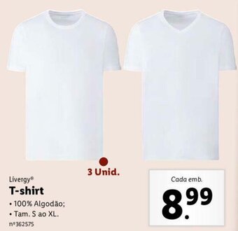 Lidl Livergy T-shirt S ao XL promoção