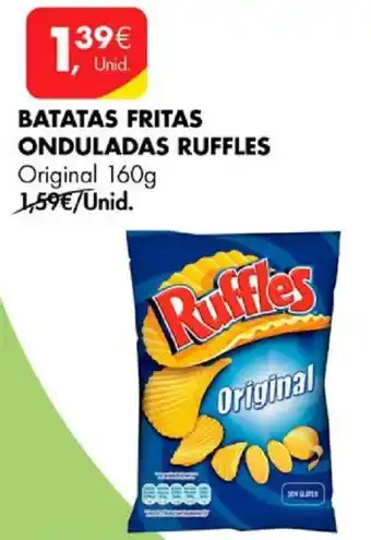 Pingo Doce BATATAS FRITAS ONDULADAS RUFFLES Original 160g promoção