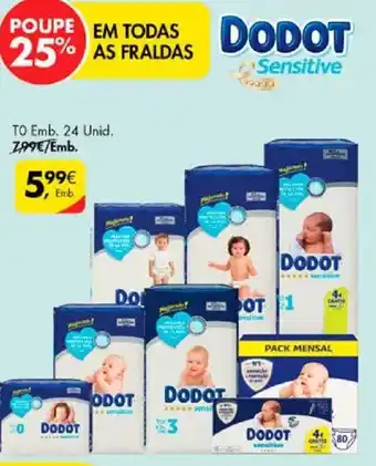 Pingo Doce DODOT TO Emb. 24 Unid. promoção
