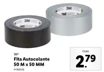 Lidl 3M Fita Autocolante 50m x 50mm promoção