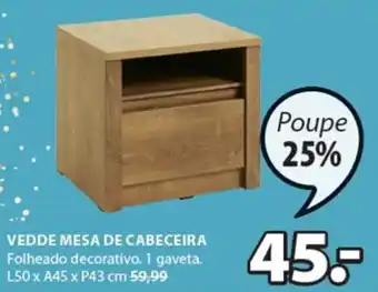 JYSK Vedde Mesa de Cabeceira promoção