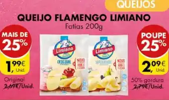 Pingo Doce QUEIJO FLAMENGO LIMIANO Fatias 200g promoção