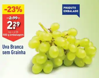 ALDI Uva Branca sem Grainha 500G promoção