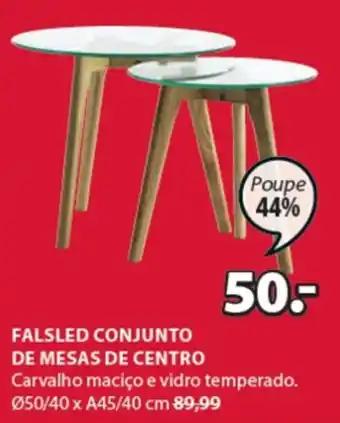 JYSK Falsled Conjunto de Mesas de Centro promoção