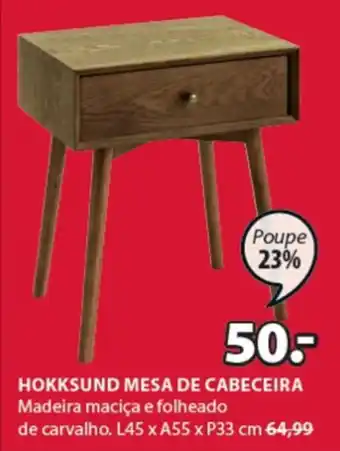JYSK Hokksund Mesa de Cabeceira promoção
