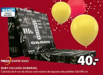 JYSK Preço Sempre Baixo Ruby Colchão Dobravel promoção
