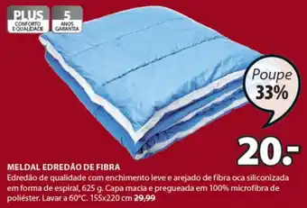 JYSK Plus Meldal Edredão de Fibra promoção