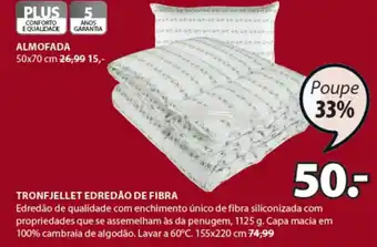 JYSK Plus Tronfjellet Edredão de Fibra promoção