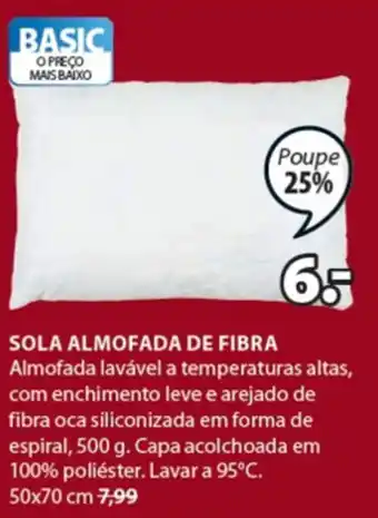JYSK Sola Almofada de Fibra promoção