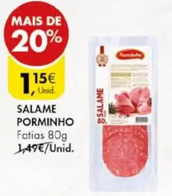 Pingo Doce SALAME PORMINHO Fatias 80g promoção