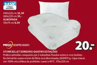 JYSK Preço Sempre Baixo Storfjellet Edredão Quatro Estações promoção