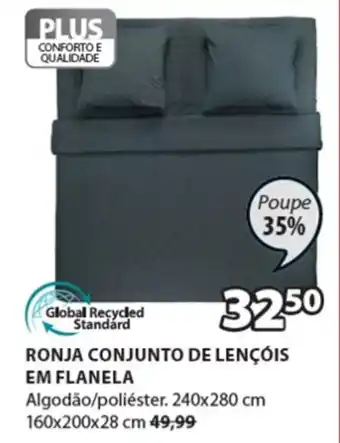 JYSK Ronja Conjunto de Lençóis em Flanela promoção