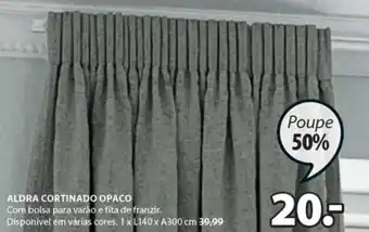 JYSK Aldra Cortinado Opaco promoção