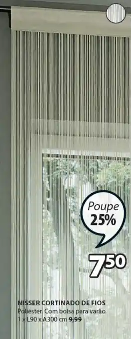JYSK Nisser Cortinado de Fios promoção