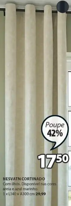 JYSK Nesvatn Cortinado promoção