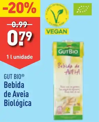 ALDI GUT BIO Bebida de Aveia Biológica 1 l unidade promoção
