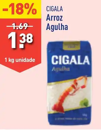 ALDI CIGALA Arroz Agulha 1 kg unidade promoção